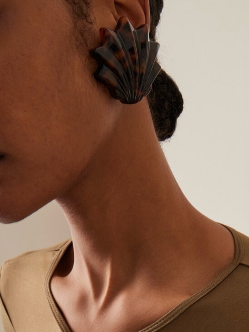 Julietta Tortoise Shell-Style Statement Earrings